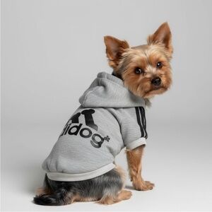Small Gray Dog Hoodie